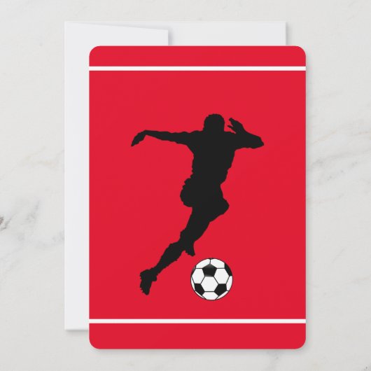 Voetbal-partij Kaart (Achterkant)