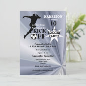 Voetbal-partij Kaart (Staand voorkant)