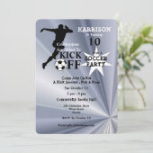 Voetbal-partij Kaart (Staand voorkant)