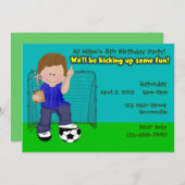 Voetbal-partij Kaart (Voorkant / Achterkant)