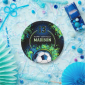 Voetbal-partij Papieren Bordje (Feest)