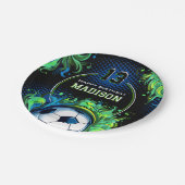 Voetbal-partij Papieren Bordje (Gekanteld)