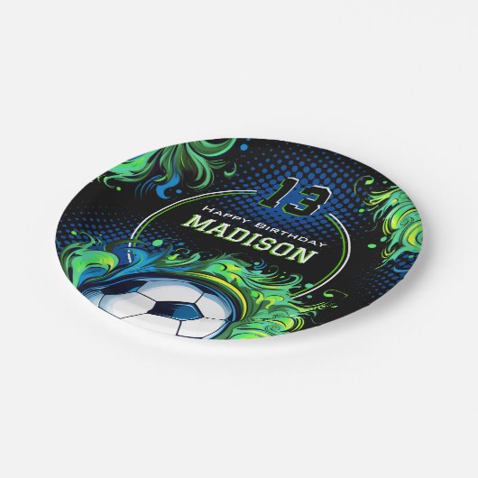 Voetbal-partij Papieren Bordje (Gekanteld)