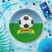 Voetbal-partij Papieren Bordje (Feest)