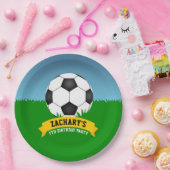 Voetbal-partij Papieren Bordje (Feest)