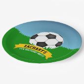 Voetbal-partij Papieren Bordje (Gekanteld)