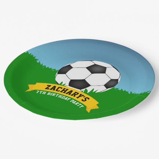 Voetbal-partij Papieren Bordje (Gekanteld)