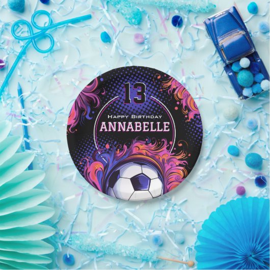 Voetbal-partij Papieren Bordje (Feest)