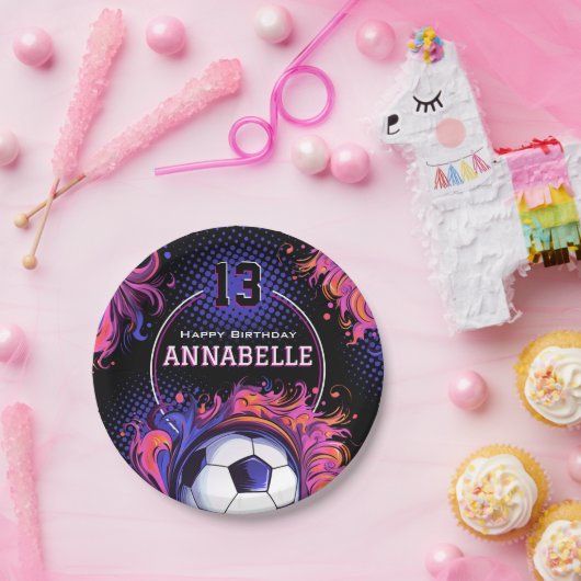 Voetbal-partij Papieren Bordje (Feest)