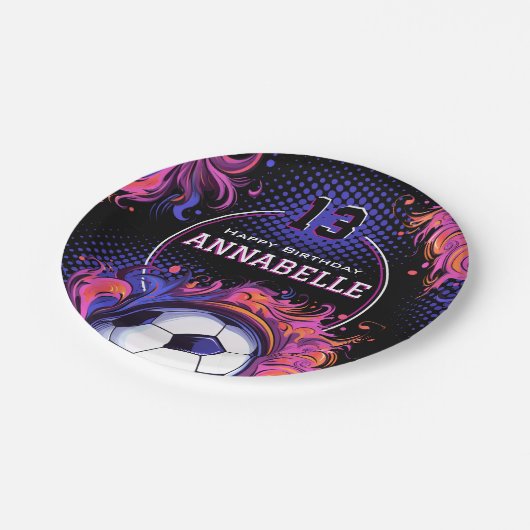 Voetbal-partij Papieren Bordje (Gekanteld)