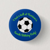 Voetbal-partij Ronde Button 3,2 Cm (Voorkant)