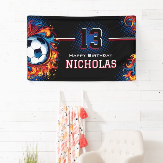 Voetbal-partij Spandoek (Insitu)