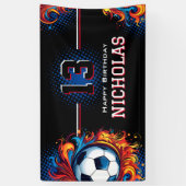 Voetbal-partij Spandoek (Verticaal)