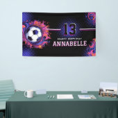 Voetbal-partij Spandoek (Beurs)