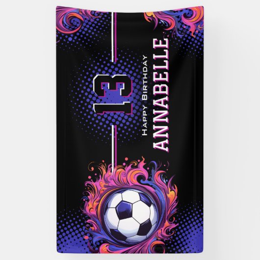 Voetbal-partij Spandoek (Verticaal)