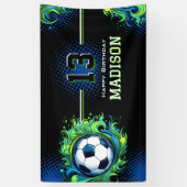 Voetbal-partij Spandoek (Verticaal)