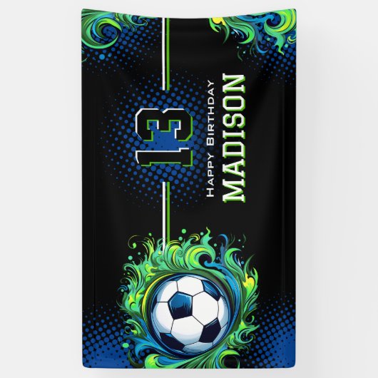 Voetbal-partij Spandoek (Verticaal)