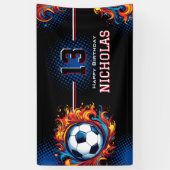 Voetbal-partij Spandoek (Verticaal)