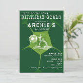 Voetbal Party Game Dag Pitch Any Age Sport Verjaar Kaart (Staand voorkant)