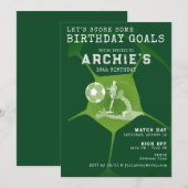 Voetbal Party Game Dag Pitch Any Age Sport Verjaar Kaart (Voorkant / Achterkant)