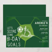 Voetbal Party Sport Game Dag Pitch Alle Leeftijd V Kaart (Voorkant / Achterkant)