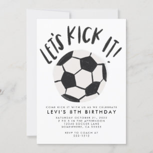 Voetbal Party Uitnodigen Kaart
