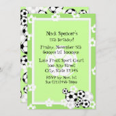 Voetbal Party Uitnodiging (Voorkant / Achterkant)