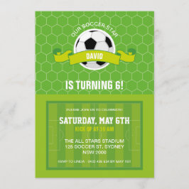 Voetbal Party Uitnodiging