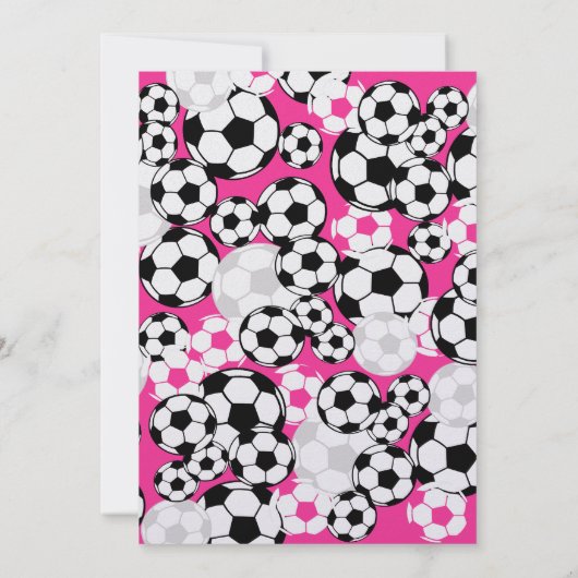 Voetbal Party Uitnodiging (Achterkant)