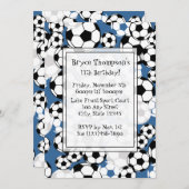 Voetbal Party Uitnodiging (Voorkant / Achterkant)