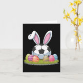 Voetbal Pasen Kaart (Gele Bloem)