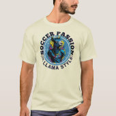 Voetbal Passie in Llama Stijl, Voetbal T-shirt (Voorkant)