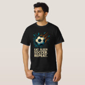 "Voetbal Passion T-shirt – Game On, elke dag" (Voorkant volledig)