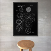 Voetbal Patent Art Poster