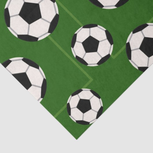 Voetbal patroon, afgesneden papier voor partijweef (Detail)