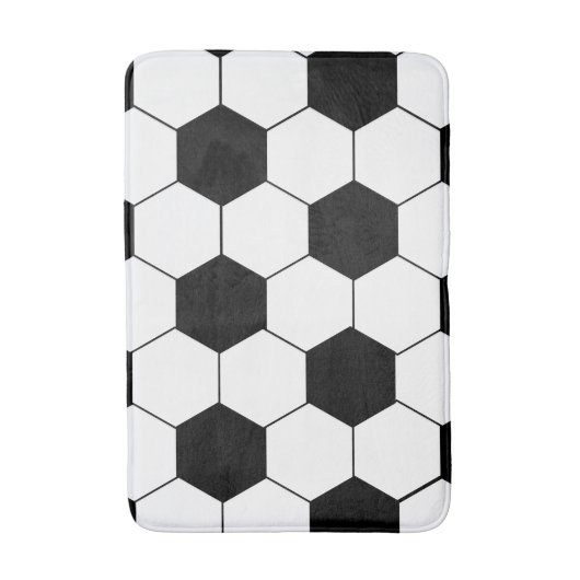 Voetbal Patroon Badmat (Voorkant Verticaal)