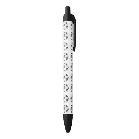 Voetbal patroon blauwe inkt pen (Achterkant (Verticaal))