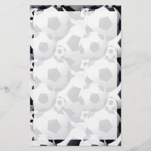 Voetbal Patroon Briefpapier (Voorkant)