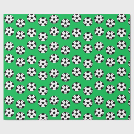 Voetbal Patroon Cadeaupapier (Vlak)