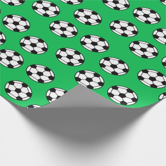 Voetbal Patroon Cadeaupapier (Hoek)