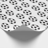 Voetbal Patroon Cadeaupapier (Hoek)