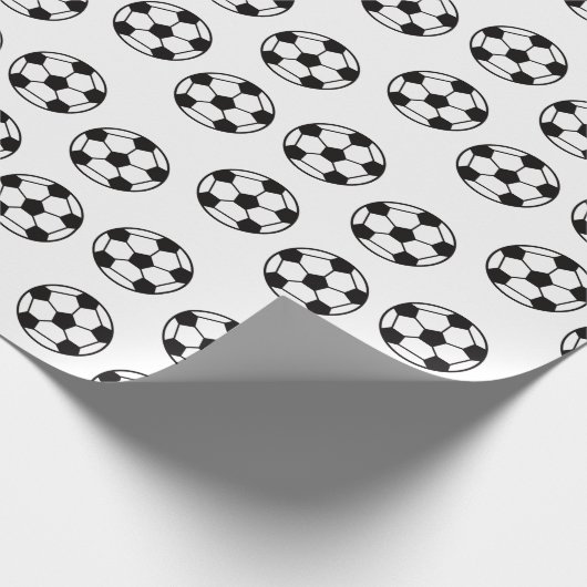 Voetbal Patroon Cadeaupapier (Hoek)