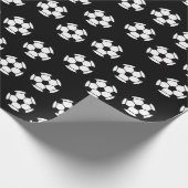 Voetbal Patroon Cadeaupapier (Hoek)