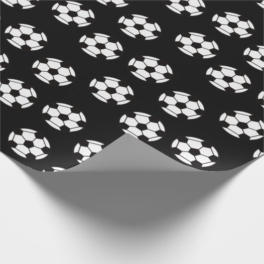 Voetbal Patroon Cadeaupapier (Hoek)