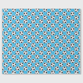 Voetbal Patroon Cadeaupapier (Vlak)