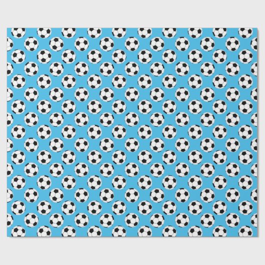 Voetbal Patroon Cadeaupapier (Vlak)