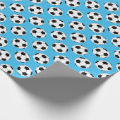 Voetbal Patroon Cadeaupapier (Hoek)
