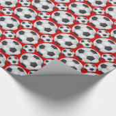 Voetbal Patroon Cadeaupapier (Hoek)