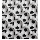 Voetbal Patroon Douchegordijn (Voorkant)