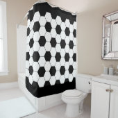 Voetbal Patroon Douchegordijn (In situ)